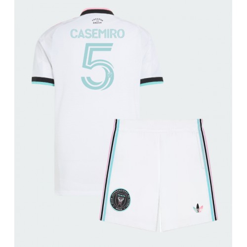 Inter Miami Casemiro #5 Tredje trøje Børn 2026-27 Kortærmet (+ Korte bukser)